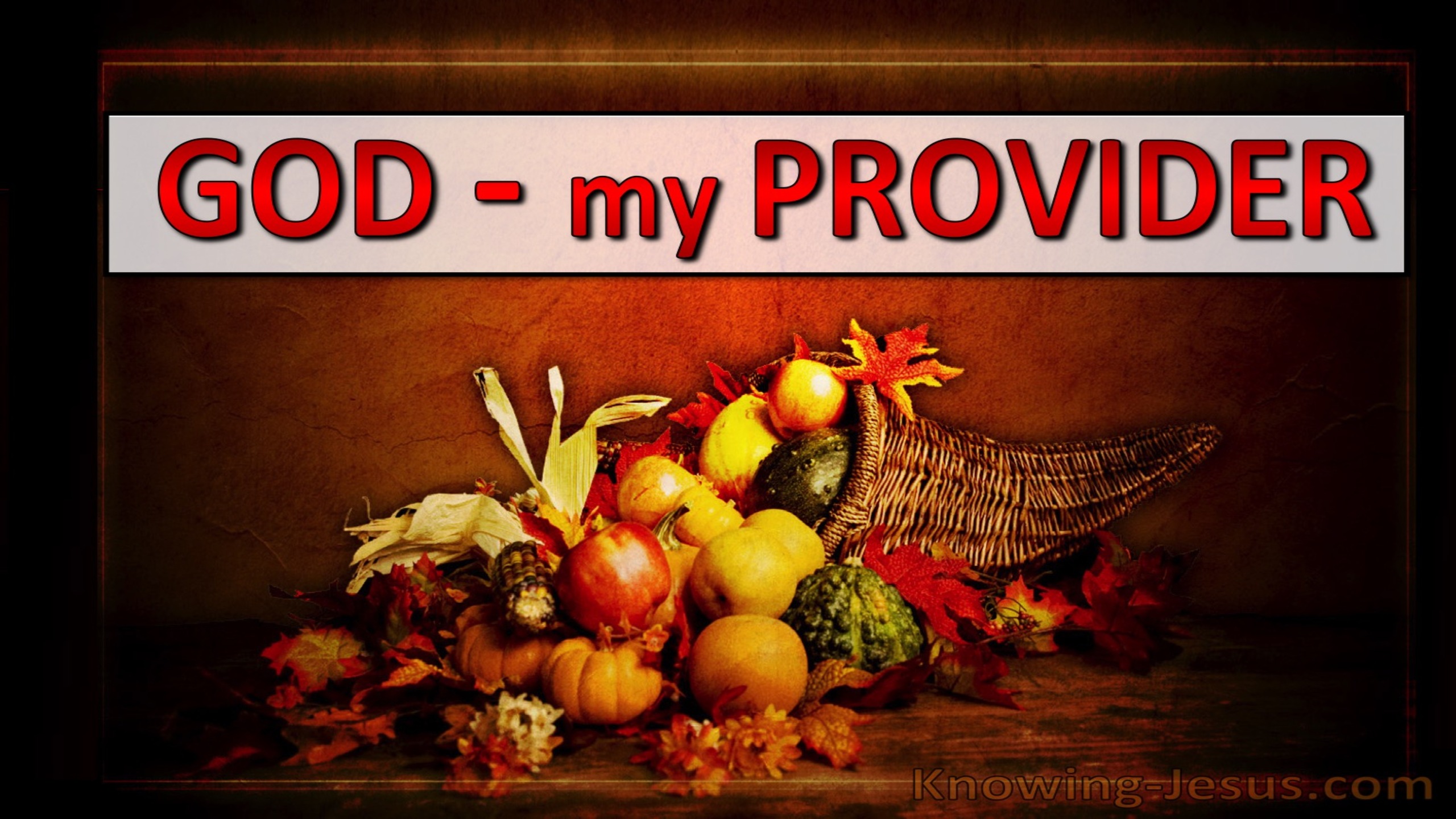 God, My Provider (devotional)03-05 (red)